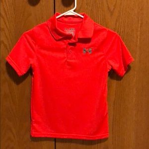 NWOT. Boys Under Armour short-sleeve polo shirt.